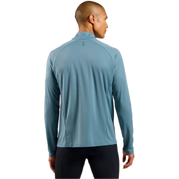 T-shirt running ODLO ESSENTIAL CERAMIWARM MID LAYER 1/2 ZIP PROVINCIAL BLUE