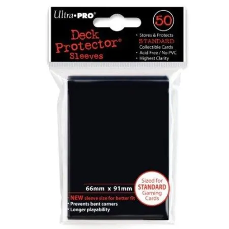Ultra Pro Raven Black Protector Hüllen, 50 Stück
