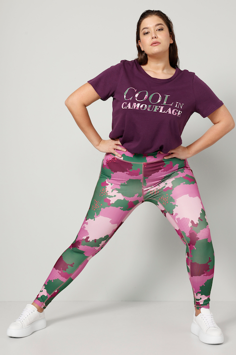 Funktions-Leggings, atmungsaktiv, Color-Camouflage