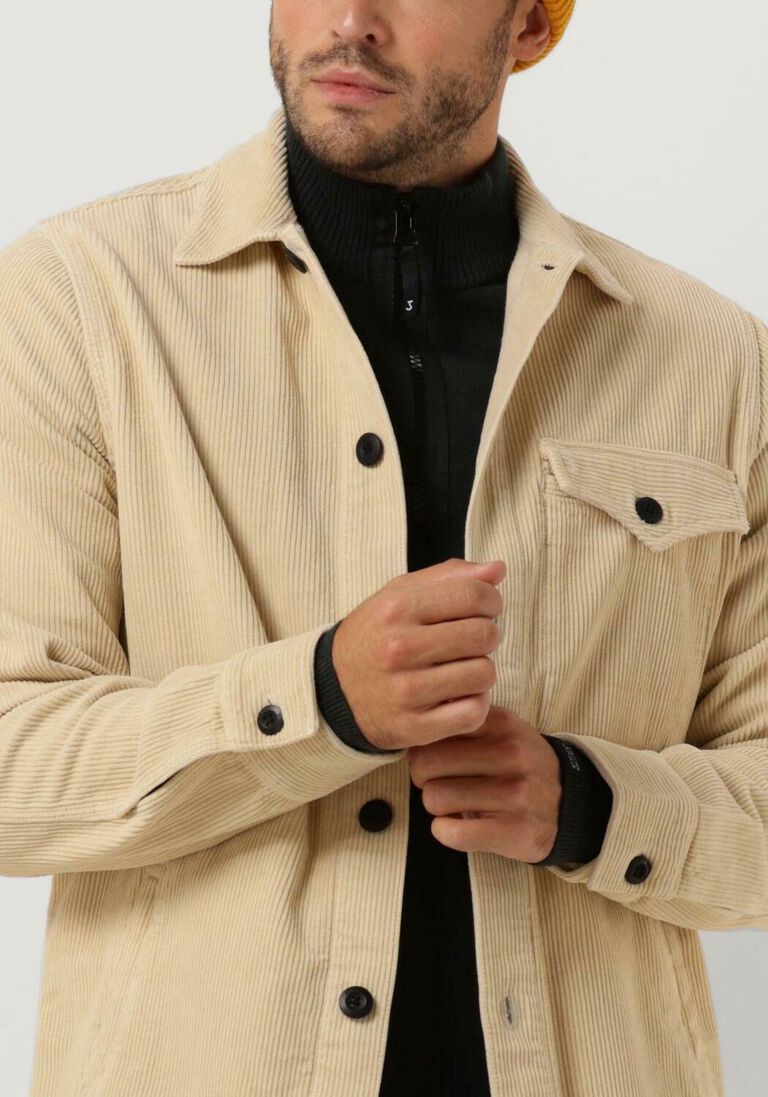 BUTCHER OF BLUE zand butcher of blue overshirt marvin cord overshirt