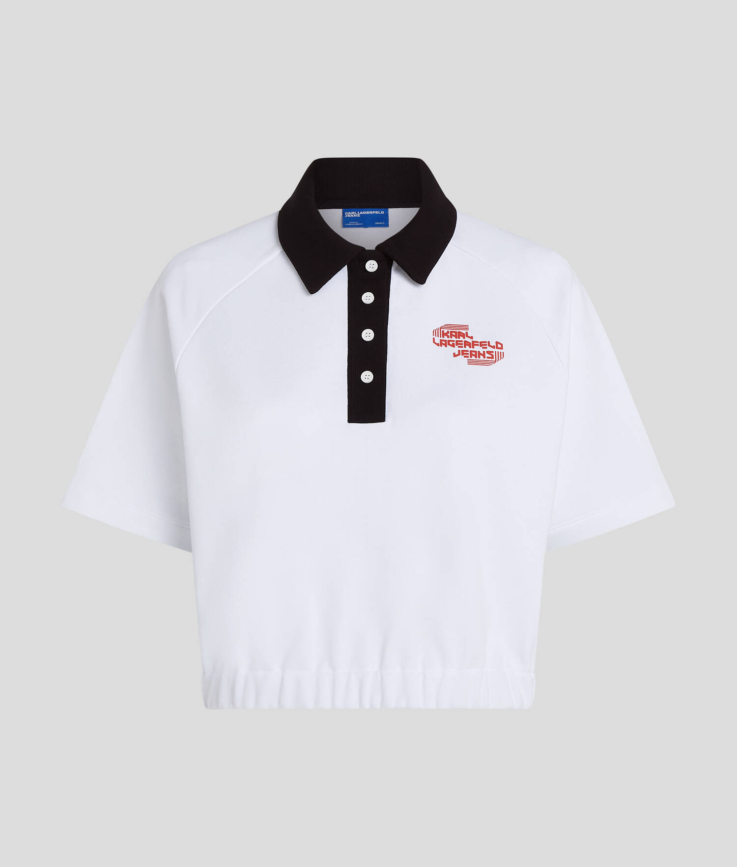 POLO CROPPED - Blanc