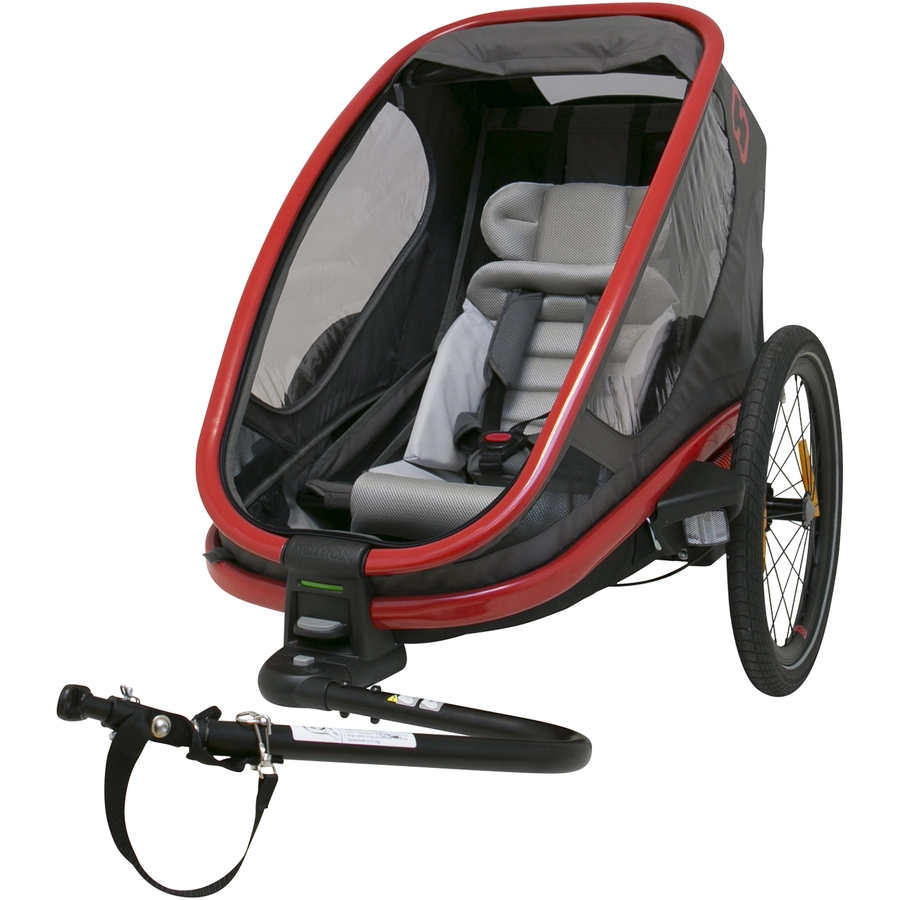 hamax Kinderfahrradanhänger Outback ONE mit Rückenlehnenverstellung blau