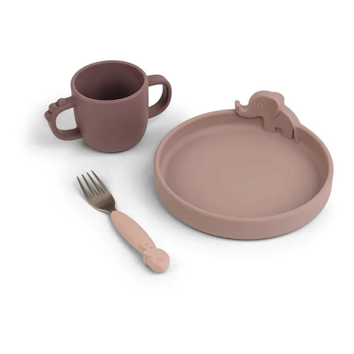 Done by deer Coffret repas Deer friends | Rose pâle