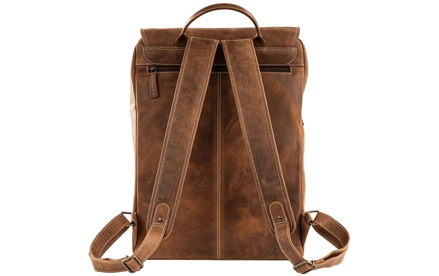 Fotorucksack Kapstadt Cognac<br>Fotorucksack aus echtem Leder