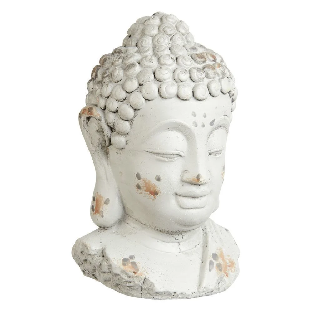 Tête de bouddha en ciment H16 cm