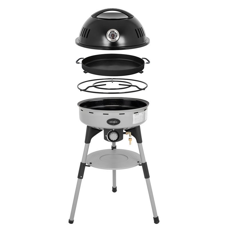 Brunner Devil BBQruiser HT Roundpan 30 draagbare gasbarbecue