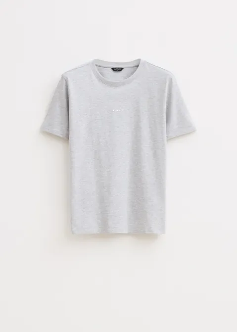 T-shirt met logo grijs (GRS.MEL)