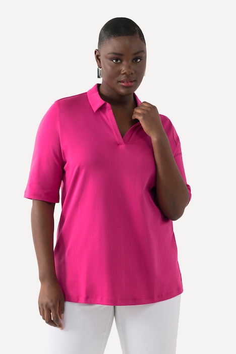 Poloshirt, A-Linie, Polokragen, Halbarm