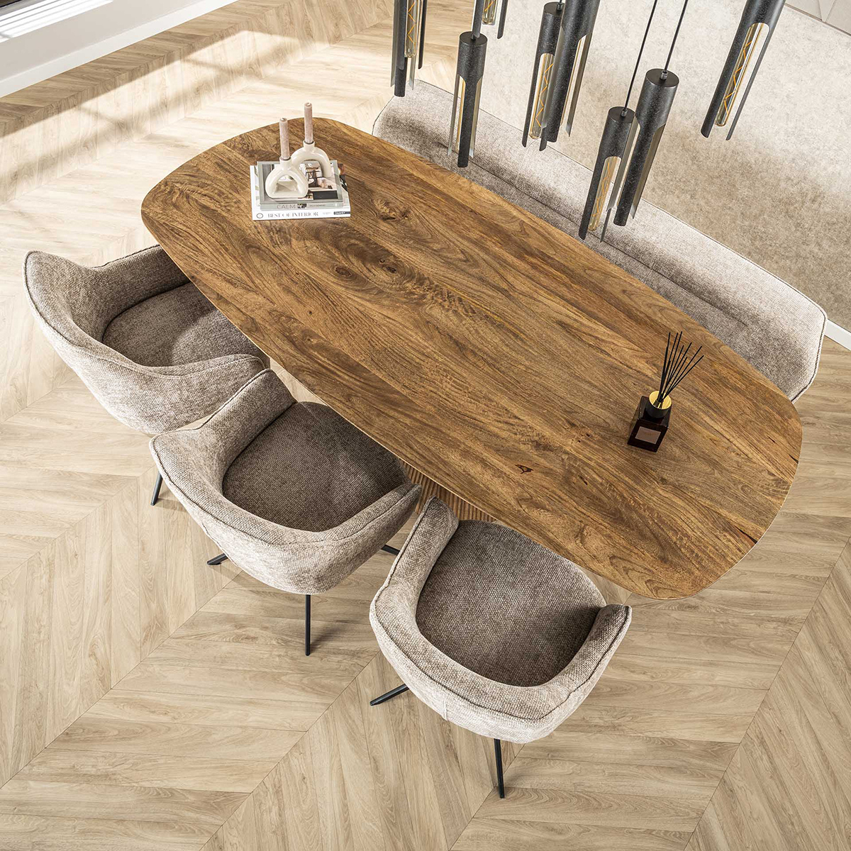 Eettafel Lambda Centro 215x105 cm
