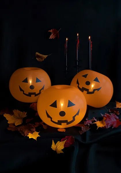 Halloween Ballonnen Oranje Pompoenen 25cm 5st