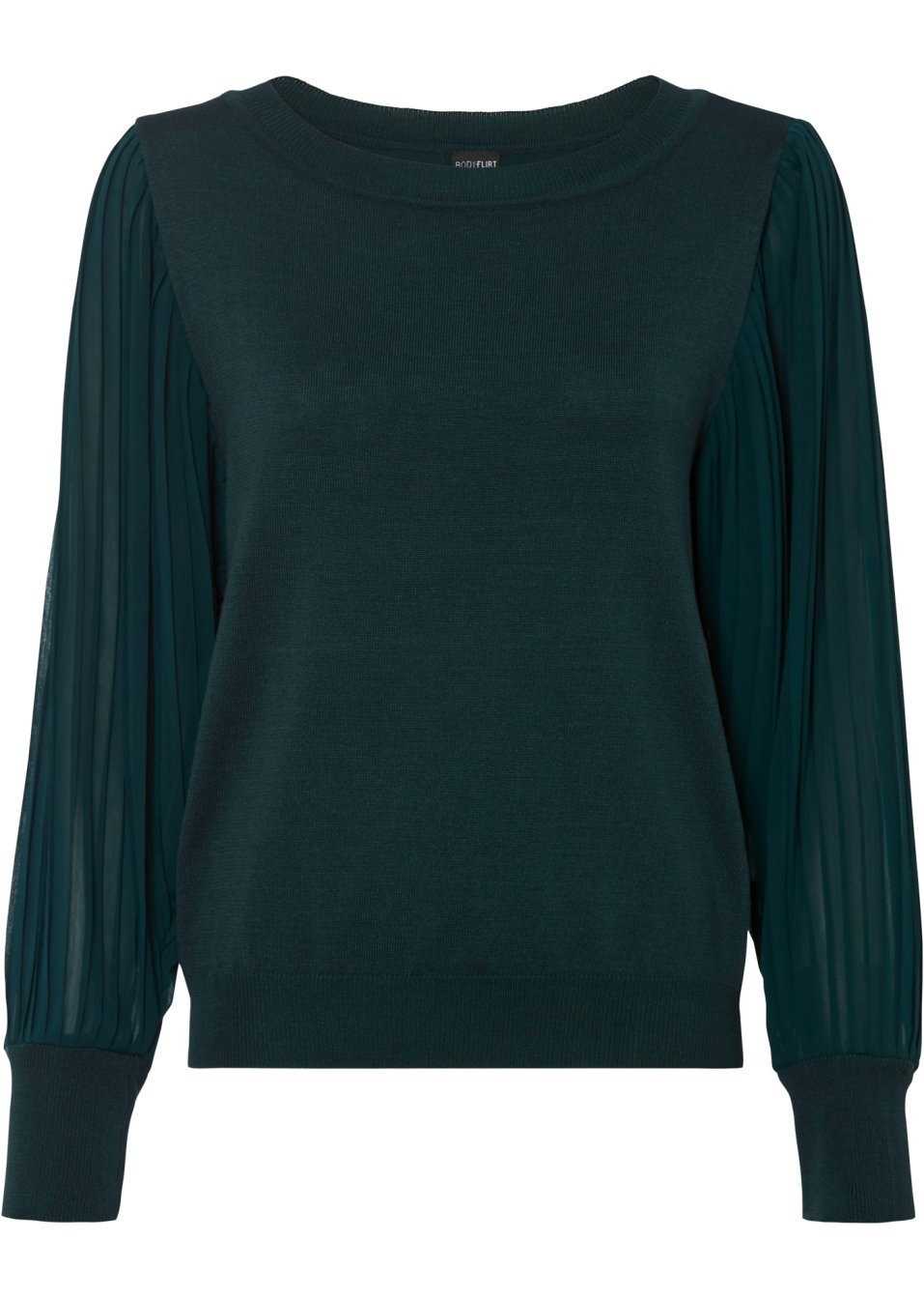 Pull avec manches plissées en viscose