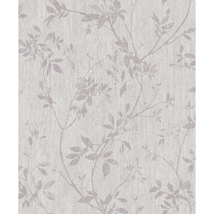 Papier peint vinyle sur intissé GoodHome Hirta lilas