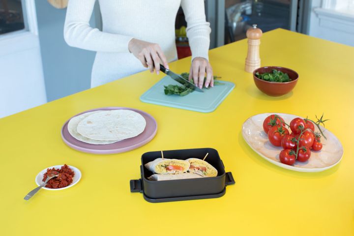 Make & Take Lunchbox, medium, kunststof - Dark Grey