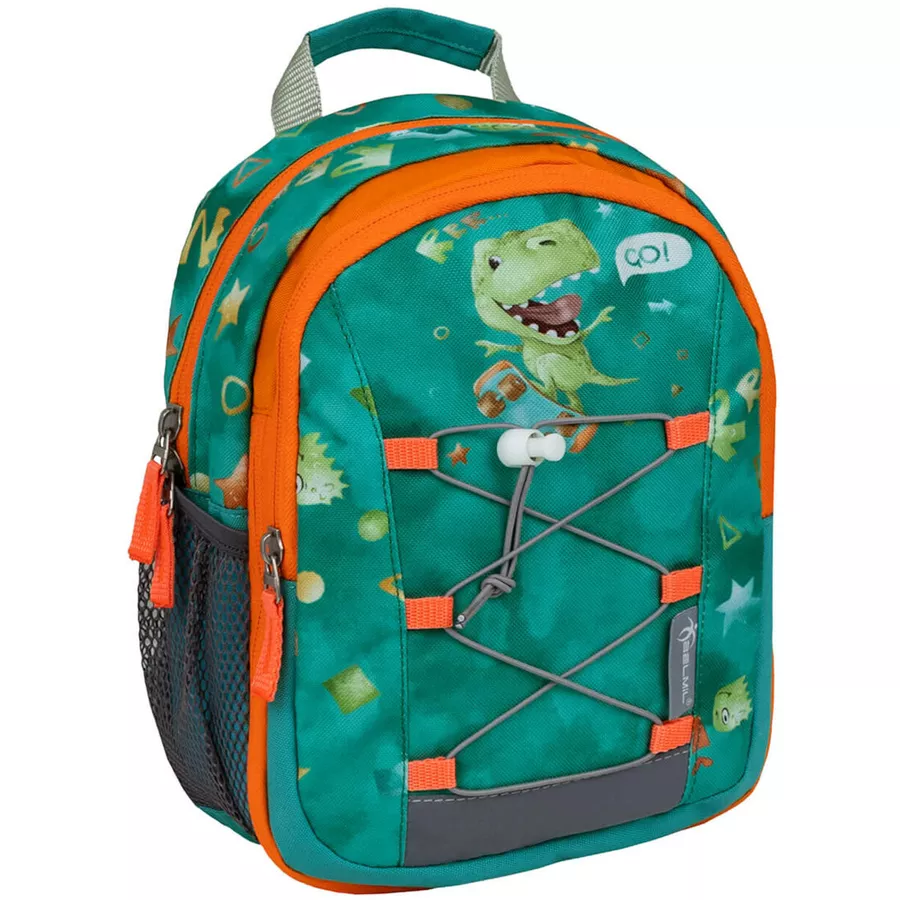 Belmil Kindergartenrucksack Mini Kiddy Kindergartenrucksack für 1-3 Jährige Kinder mit Brustgurt Cartoon Dinosaur