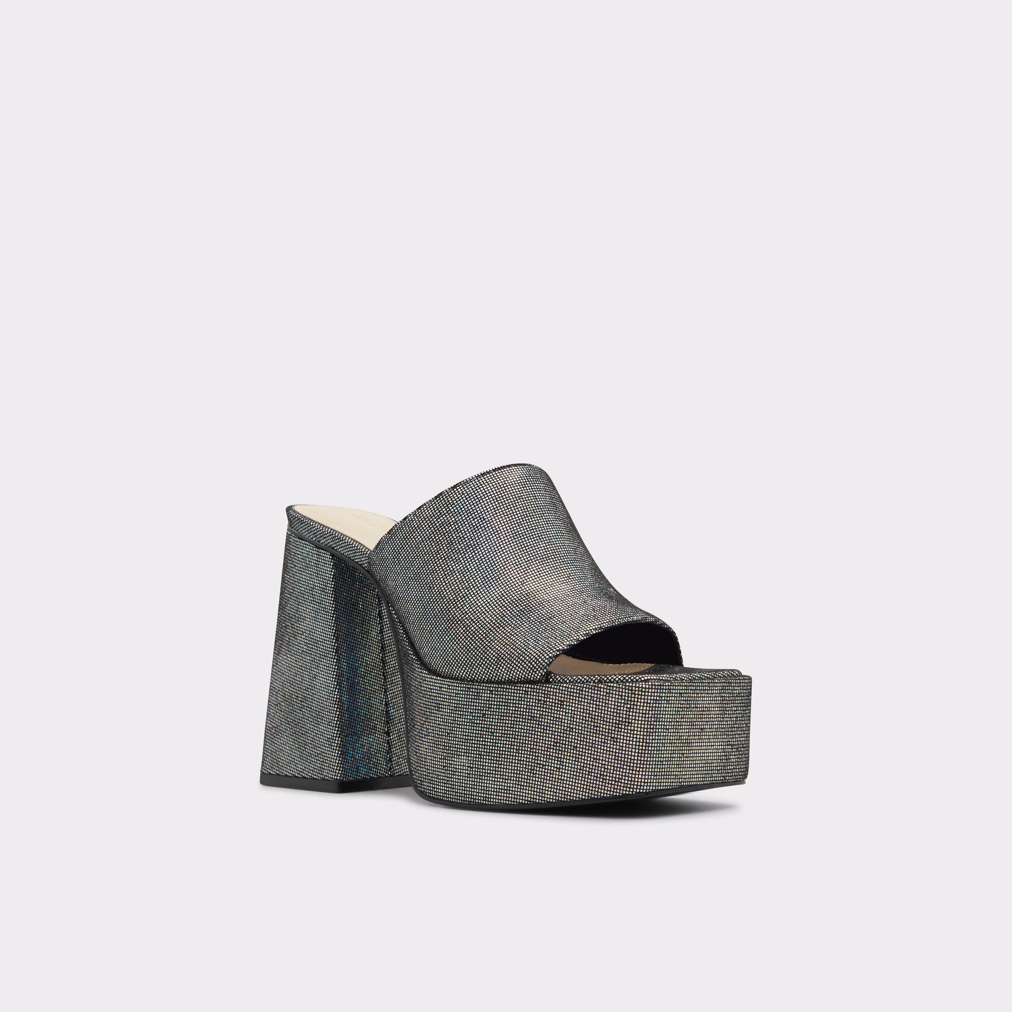 Xillenia Silver Women Mule Shoes