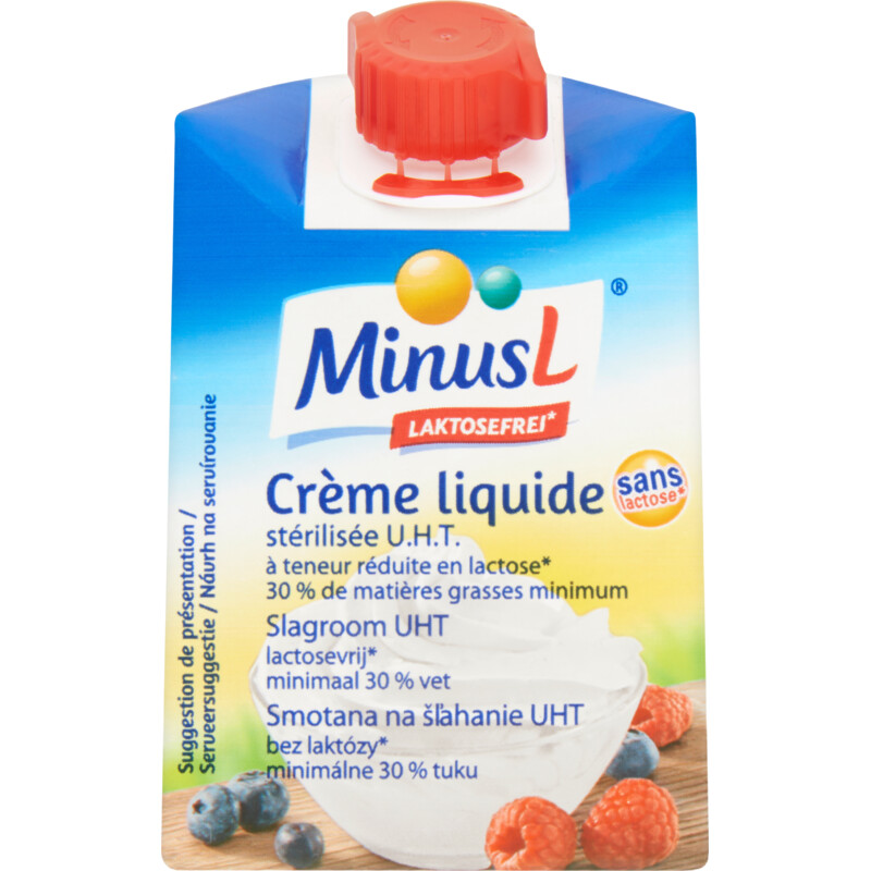 MinusL Slagroom lactosevrij