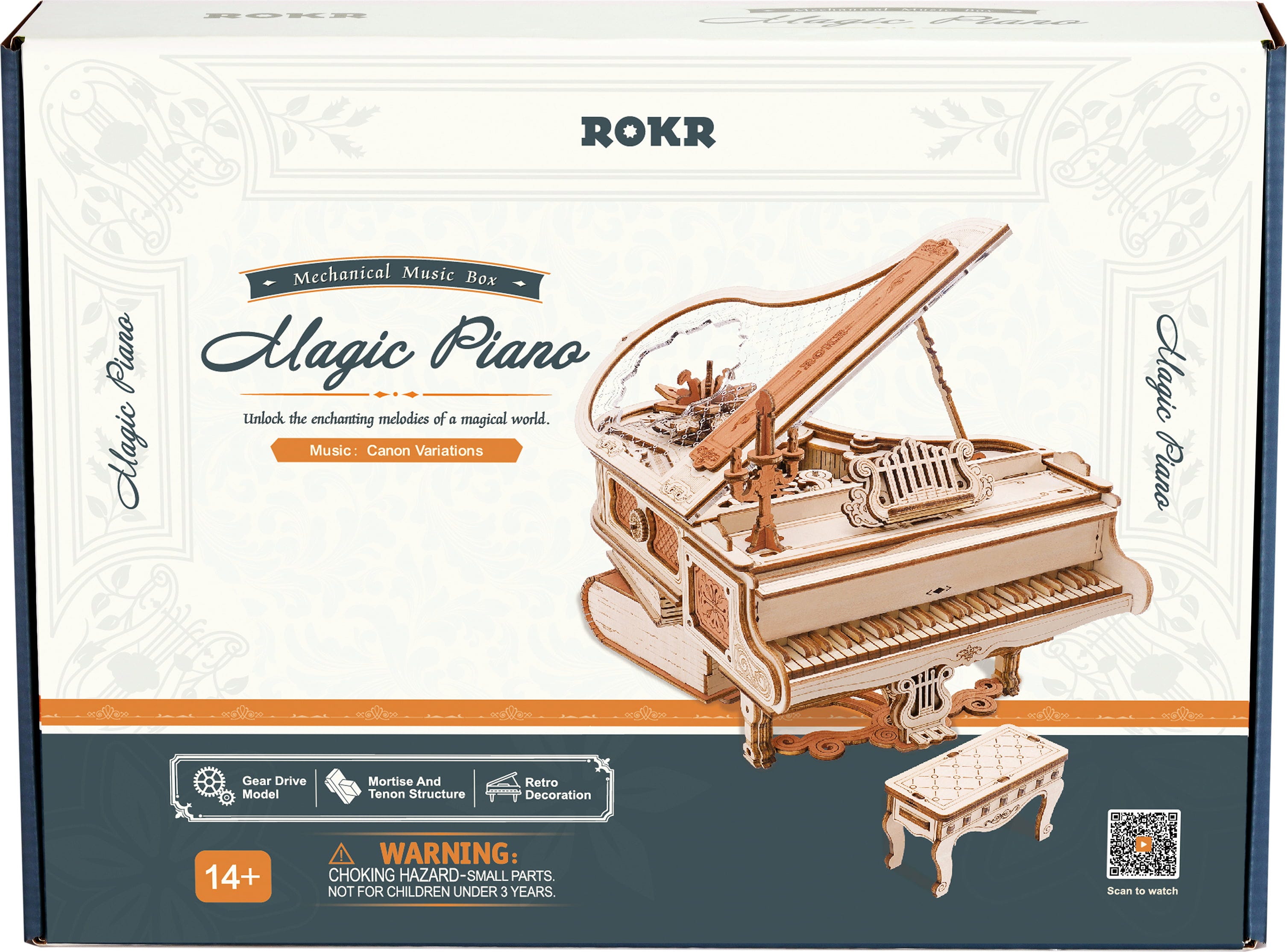 ROKR  Magic Piano    3D Holzpuzzle: Eine Melodie aus Holz & Fantasie