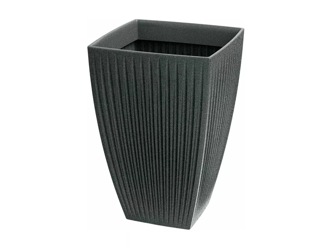 Pot de fleurs Latia Carré HAUT Ø40x40 Granit graphite