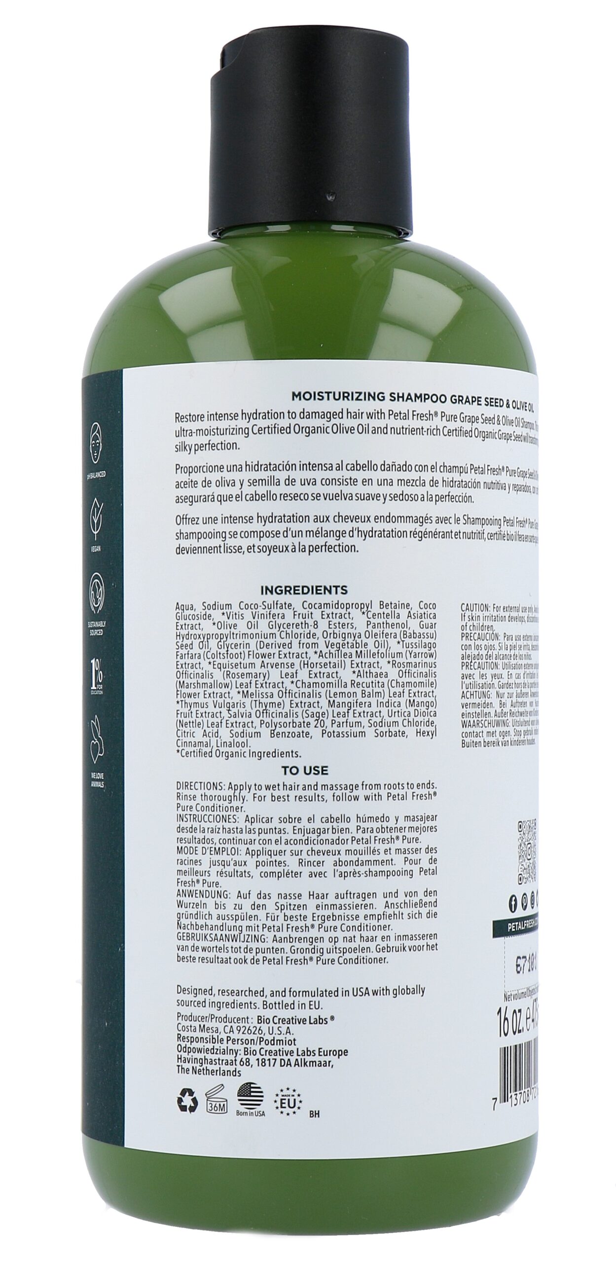 Petal Fresh Shampoo Grape & Olive (475 ml)