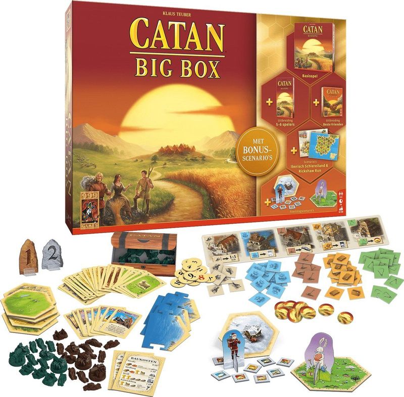 999 Games Catan: Big Box - Bordspel - 10+ | Uitgebreid pakket voor beginnende Catan-spelers