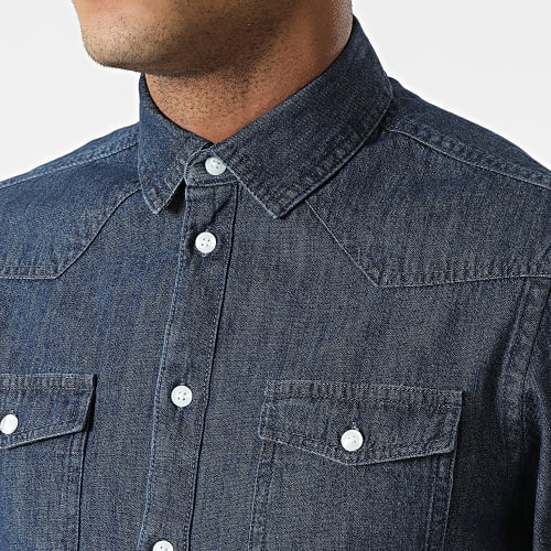 Chemise Jean A Manches Longues Nantes 20713192 Bleu Denim
