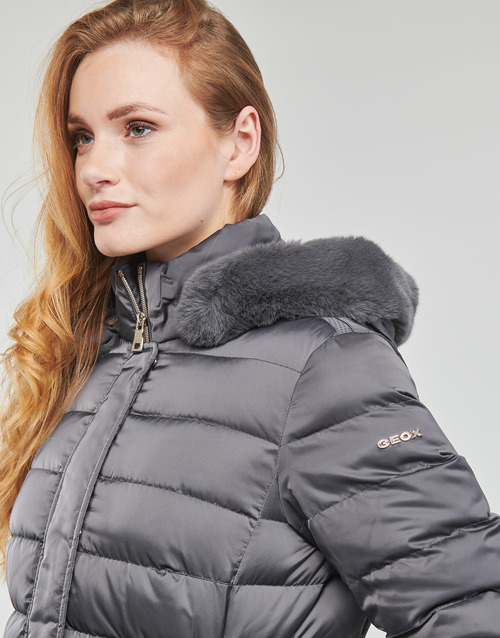 Geox - W BETTANIE LONG JKT - Gris