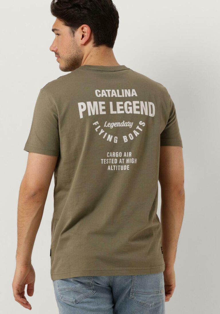 PME LEGEND groene pme legend t-shirt short sleeve r-neck play single jersey