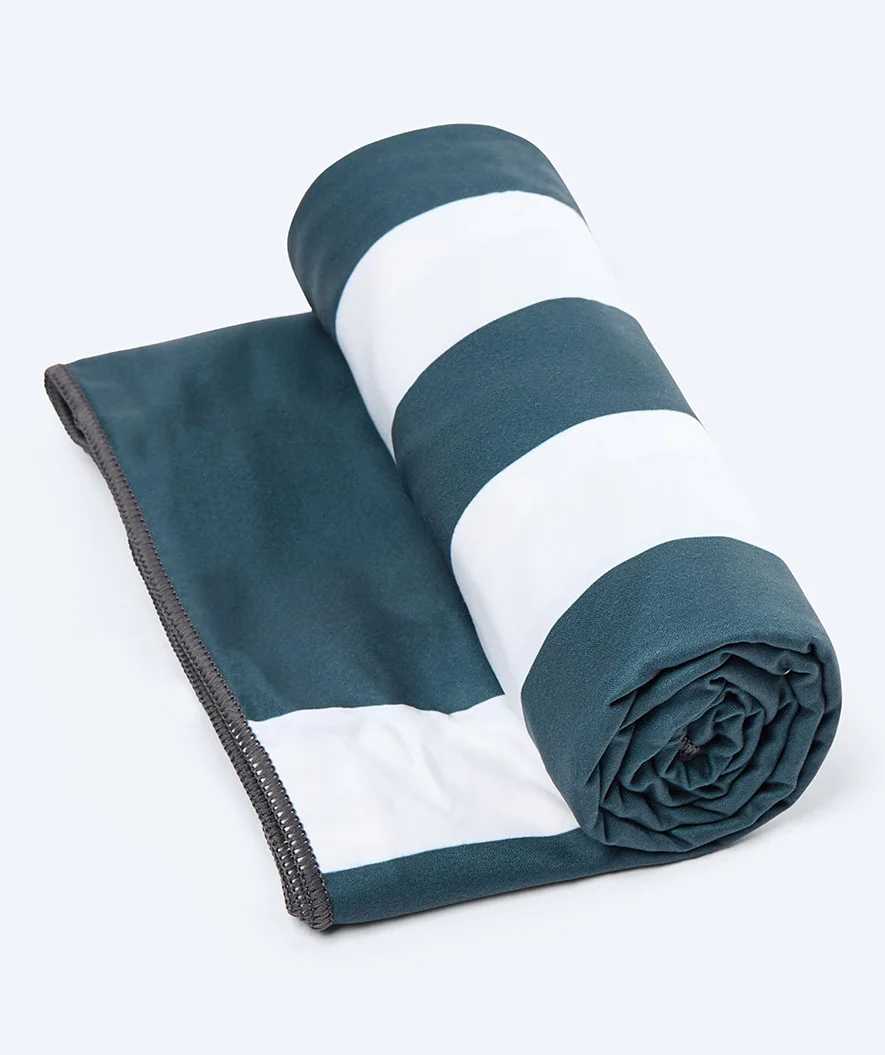 Watery microfiber håndklæde (160 x 80 cm) - Eco Nebraska - Mørkeblå