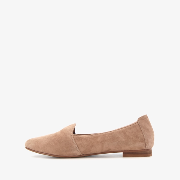 Hush Puppies leren dames instappers taupe