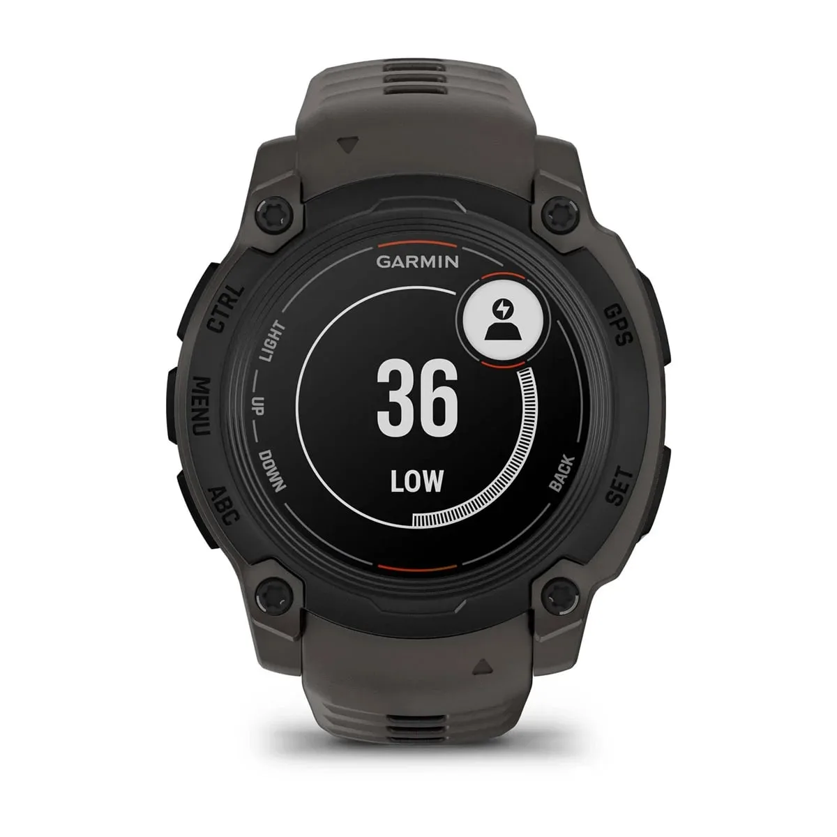 Garmin Instinct E, 40 Mm Black Bezel With Charcoal Band