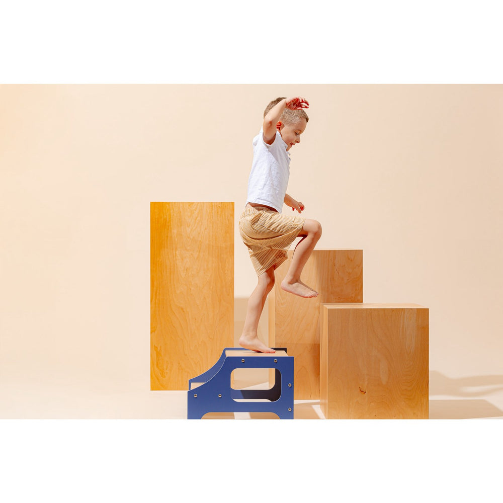 Køb Duck Woodworks Step Stool Blue