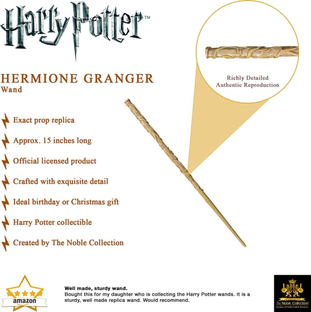Noble Collection Harry Potter toy tryllestav (Hermione's tryllestav)