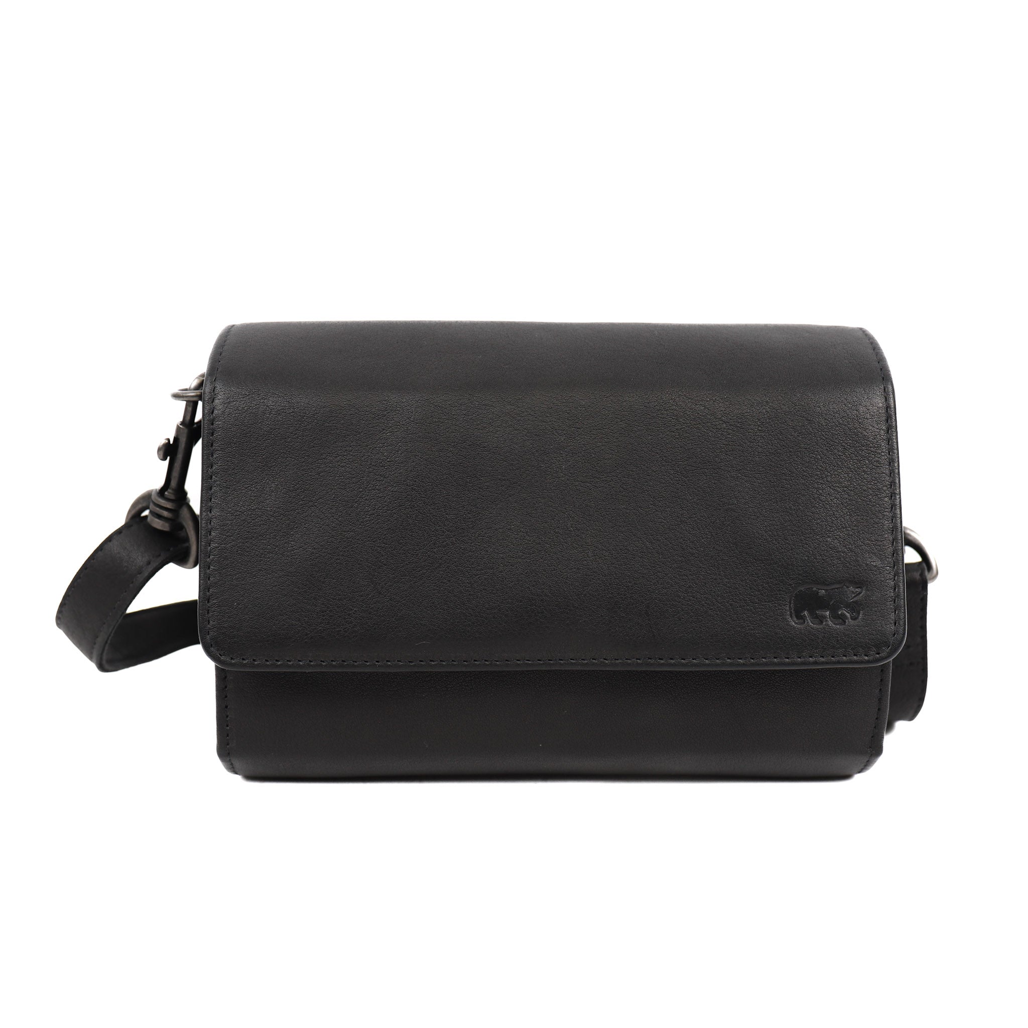 Clutch/schoudertasje 'Elly' zwart Zwart