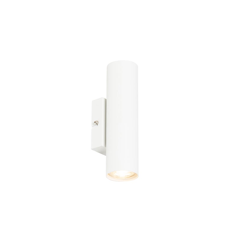 Moderne witte wandlamp met 2 lampen - Jeana