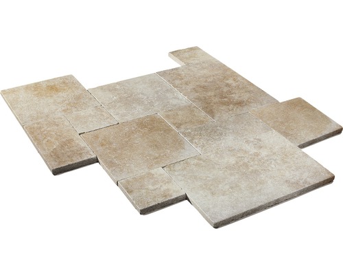 FLAIRSTONE Travertin Terrastegels Roma Romeins Patroonset = 1,48 m²