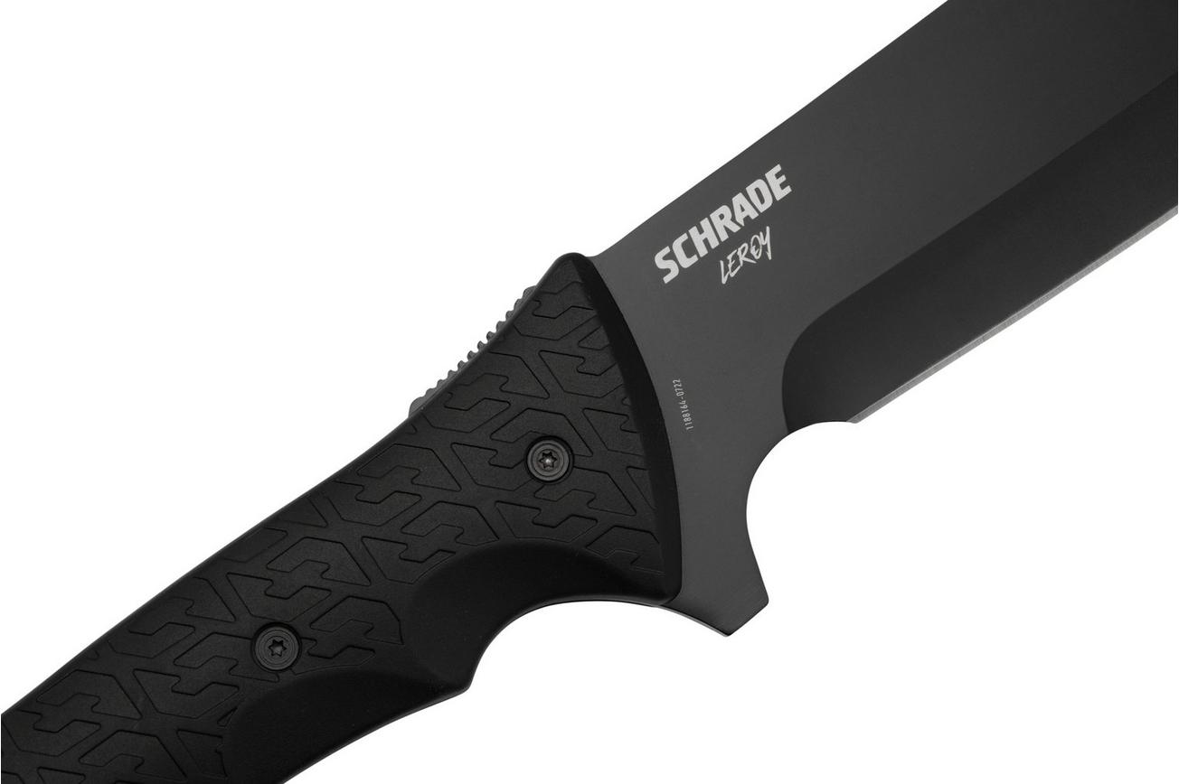 Schrade Leroy Fixed Blade 650942, zwart survivalmes