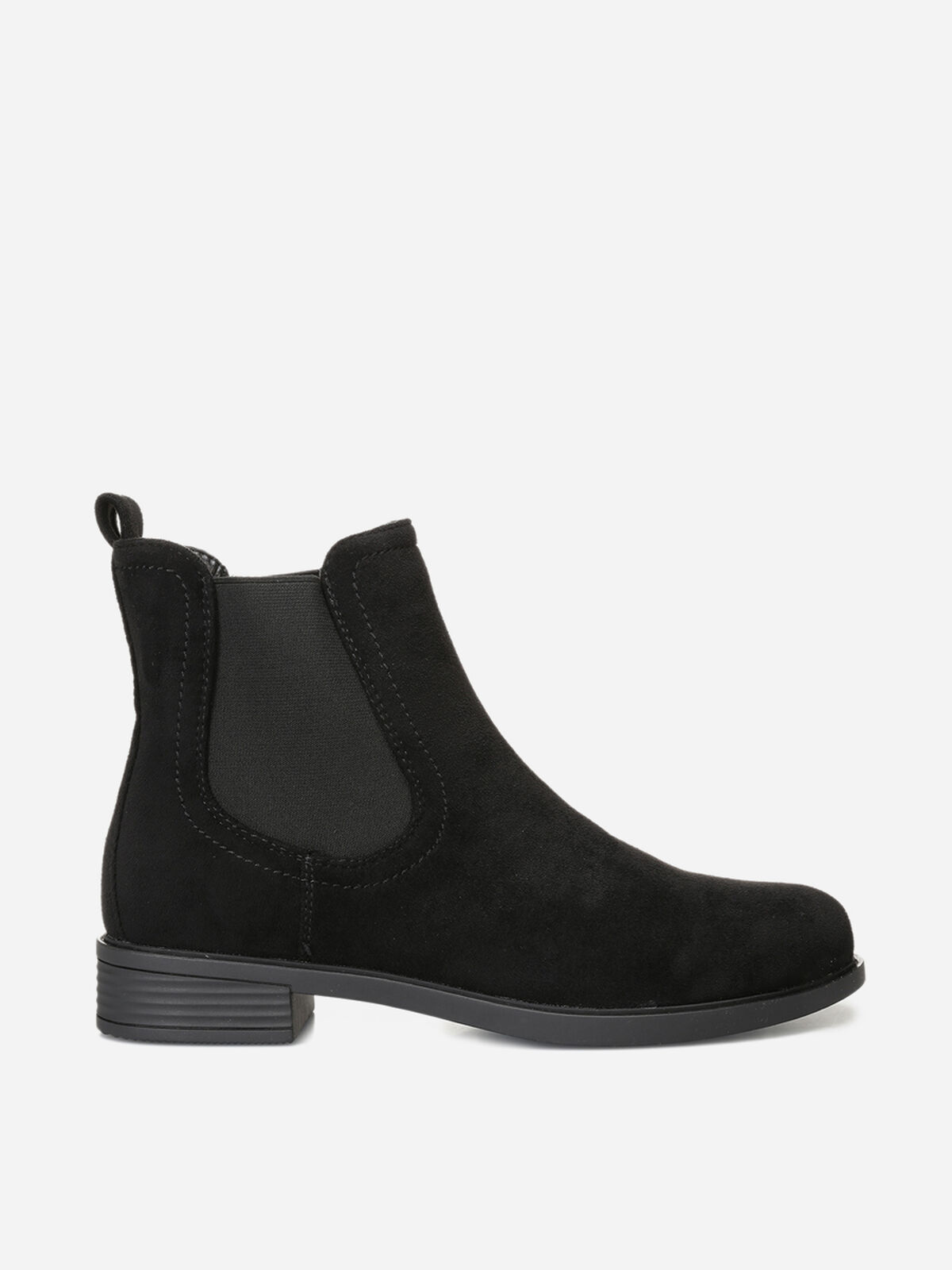 Bottines chelsea en suédine- Noir