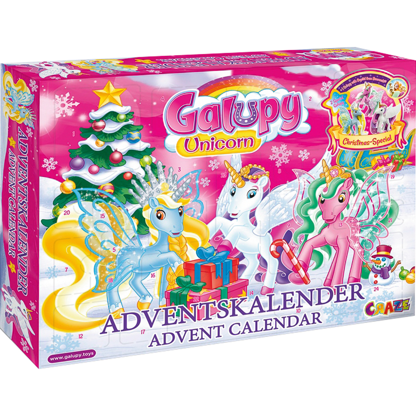Adventskalender Galupy Einhorn