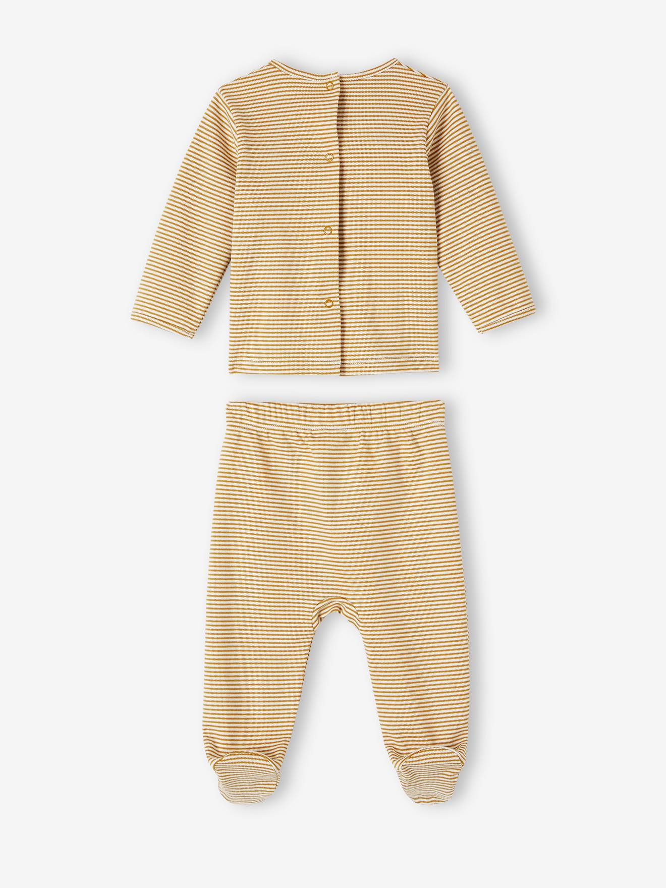 Pacote com 2 pijamas de bebê interlock 