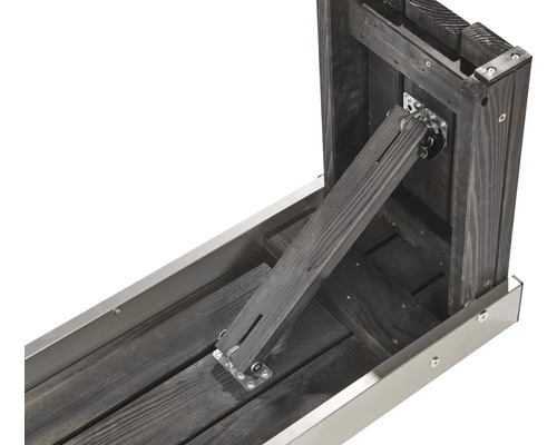 Provence houten tuinset, 8-zits, 3-delig, grijs