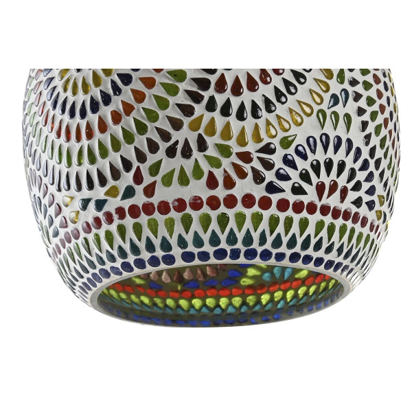 Suspension verre métal multicouleur 25 w (23 x 23 x 33 cm) (2 unités)
