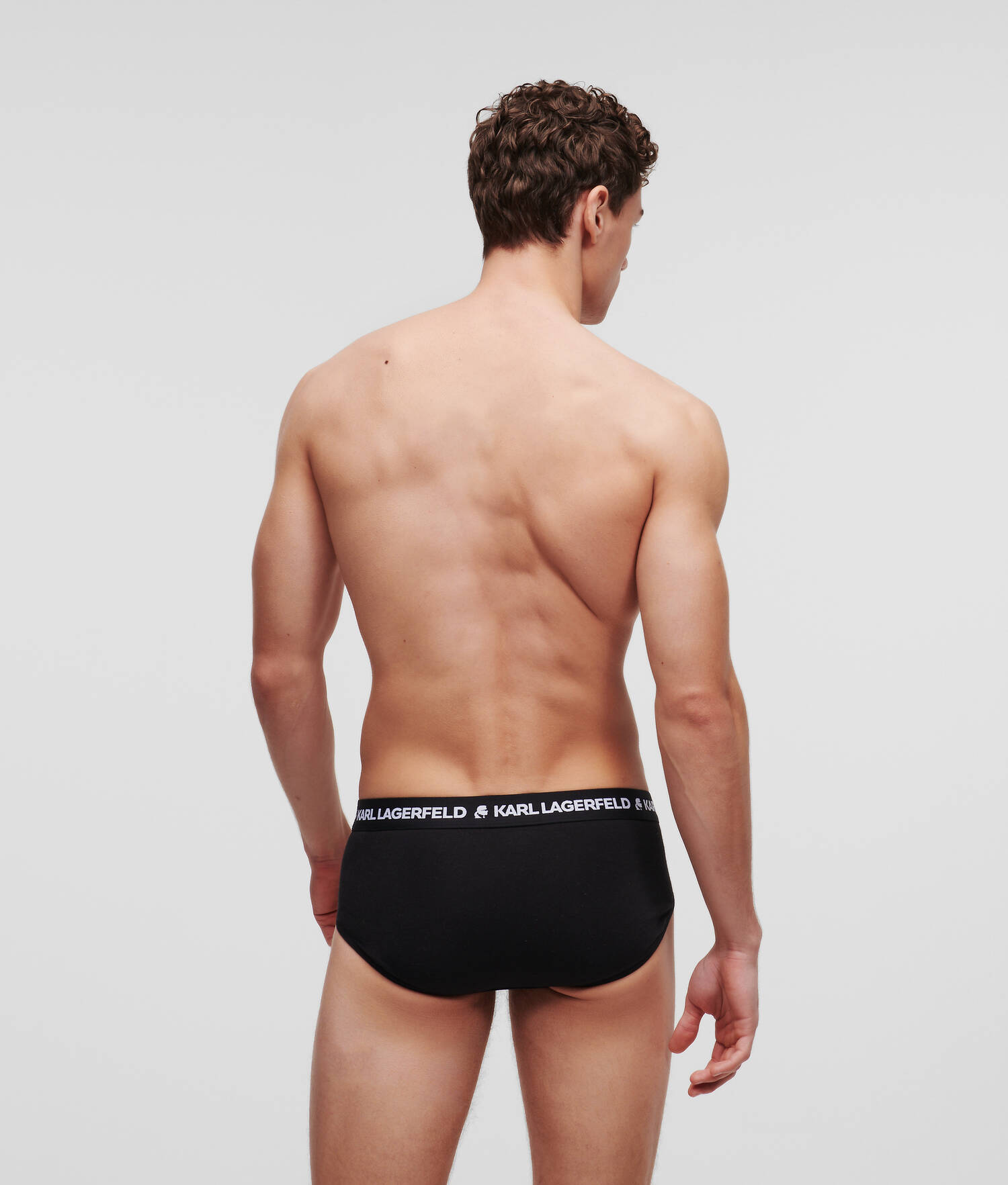 LOT DE 3 SLIPS À LOGO - Noir