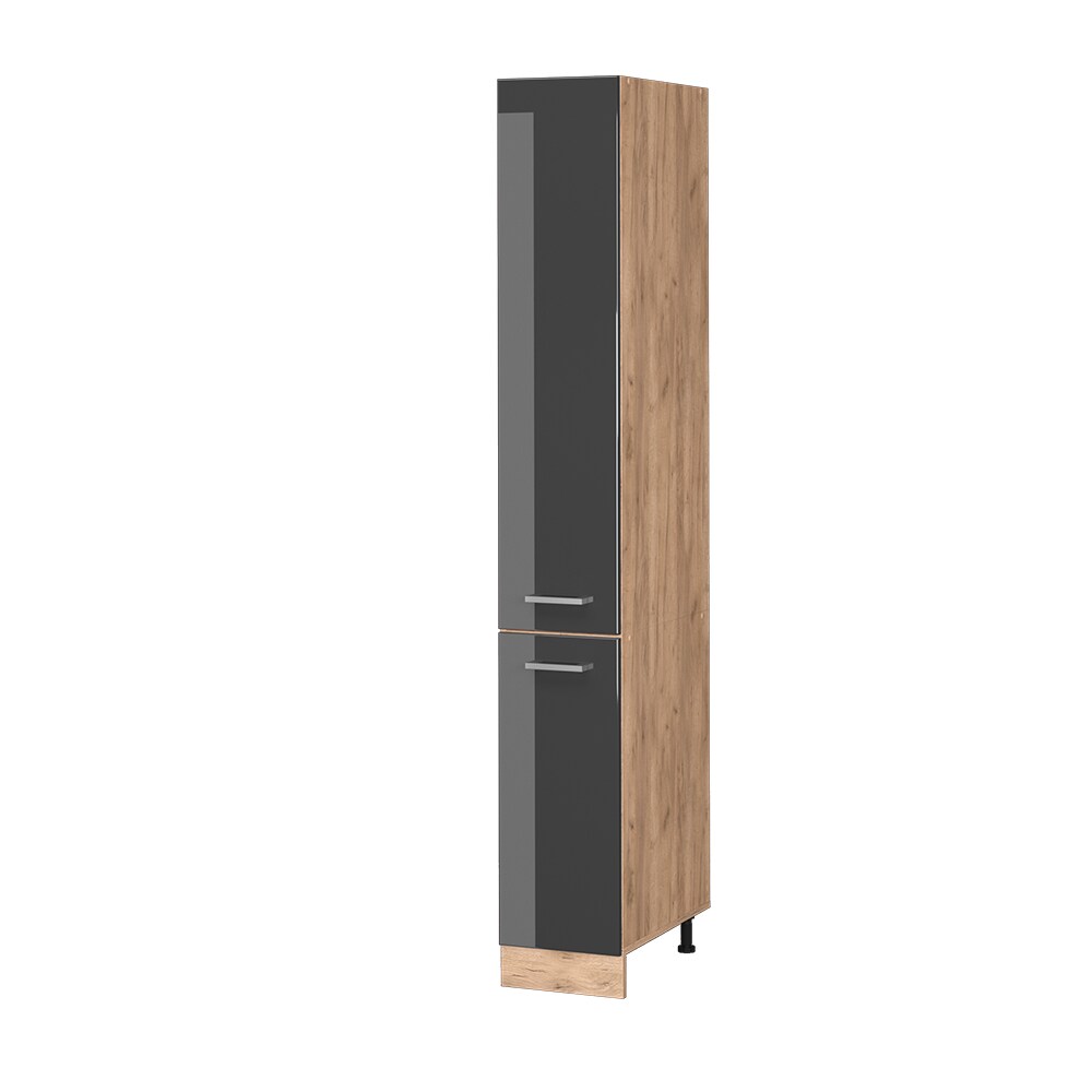 Vicco Apothekerhochschrank Küchenschrank Küchenzeile R-Line 30 cm Eiche Anthrazit