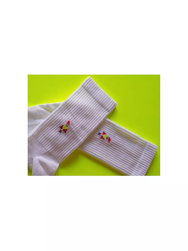 OOLEY Socken ICON NEON weiß weiss