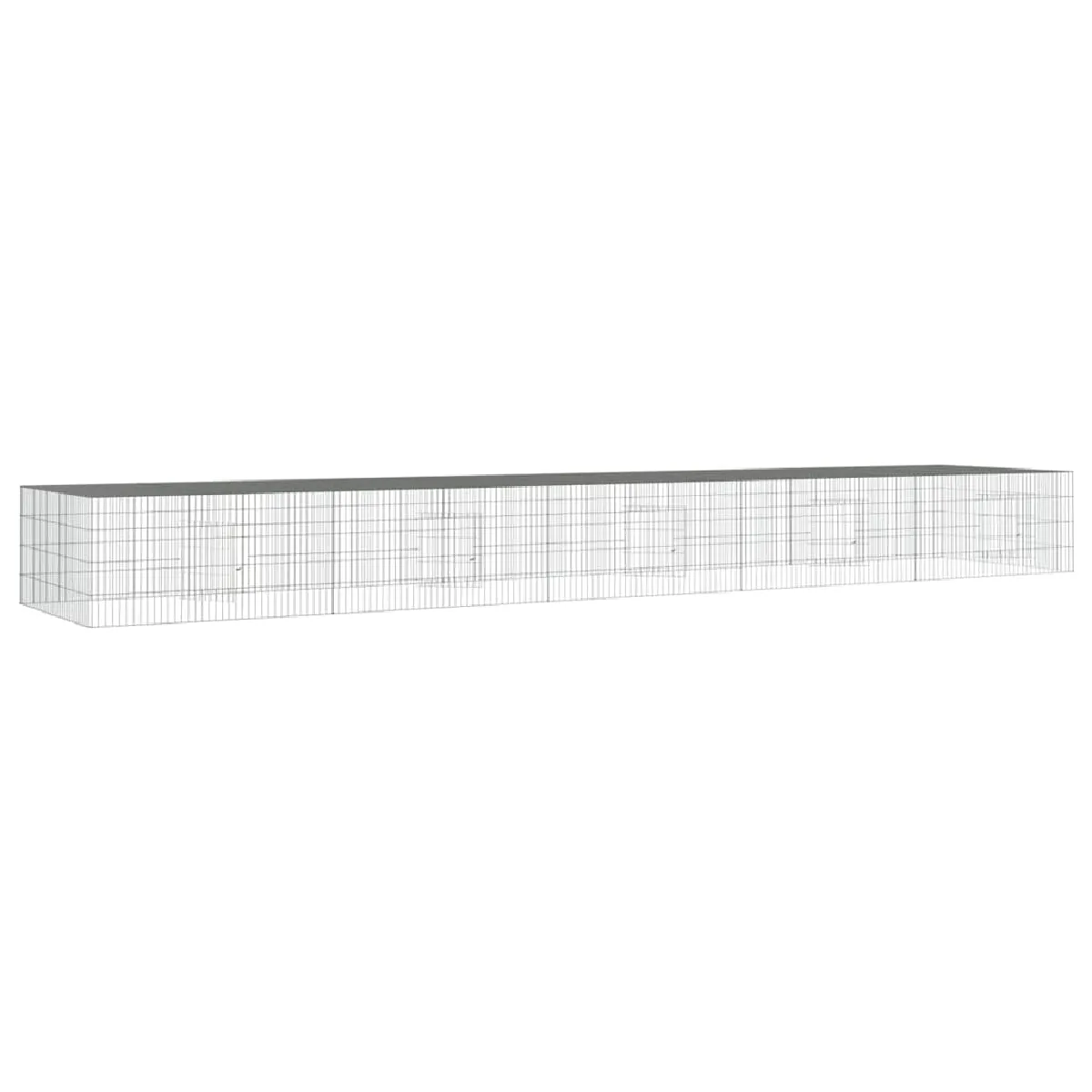 VidaXL Cage à lapin - 5 panneaux - 541x109x54 cm