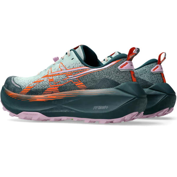 Chaussure trail ASICS TRABUCO MAX 4 W COLD MOSS/NOVA ORANGE