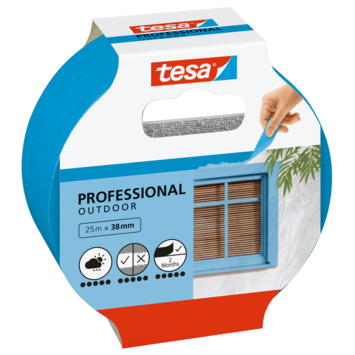 Tesa Professional Outdoor schilderstape blauw 38 mm x 25 m