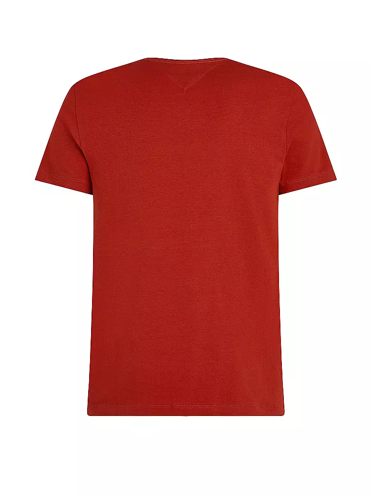 TOMMY HILFIGER T-Shirt Slim Fit rot
