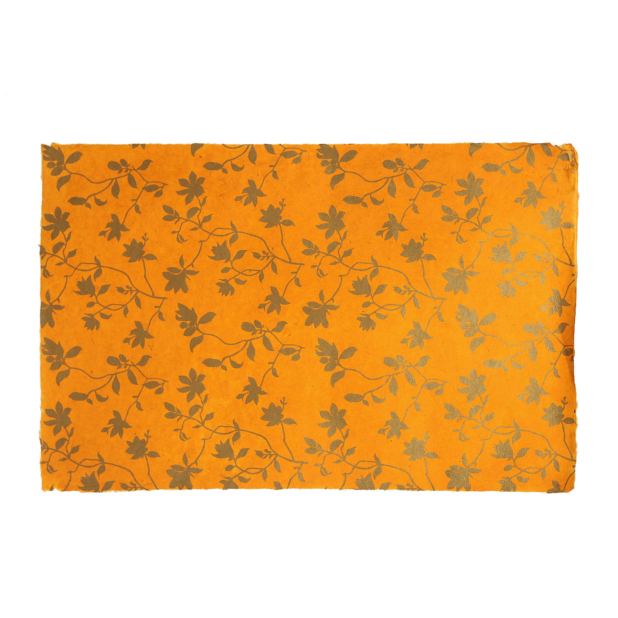 Geschenkpapier 'Blumen', gelb, gold, T 76 cm, B 51 cm günstig bestellen