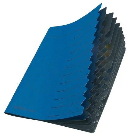 Herlitz Ordnungsmappe 1-12 blau Pappe